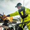 Leg 01, Alicante to Lisbon, day 04,  on board Brunel. Photo by Martin Keruzore/Volvo Ocean Race. 26 October, 2017 strong down wind, wet and salty condition